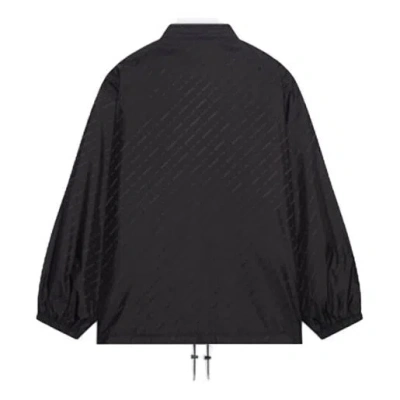 Balenciaga Allover Logo Rain Jacket 'black'