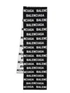 Balenciaga Bal Horizontal Allover Scarf In Black