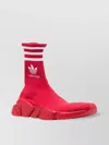 Balenciaga X Adidas Speed Sock-style Sneakers In Red
