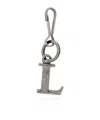 Balenciaga Alphabet Key Chain In Gray
