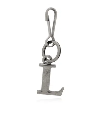 Balenciaga Alphabet Key Chain In Gray