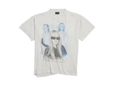 Pre-owned Balenciaga Ambassador Fanclub Series Nicole Boxy T-shirt In White