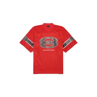 Balenciaga American Football T-shirt In Red