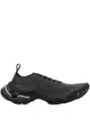 Balenciaga Dark Grey Fabric Anatomic Sneakers In Black