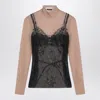 Balenciaga Trompe L Il Lingerie Top In Multi