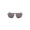 Balenciaga Angular Black Sunglasses In Gray