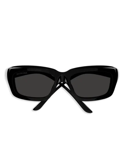 BALENCIAGA ANGULAR-FRAME SUNGLASSES