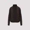 Balenciaga Crepe De Chine Full-zip Jacket With Leopard Print In Brown