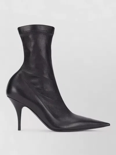 Balenciaga Ankle Boots Elongated Toe Stiletto Heel In Black