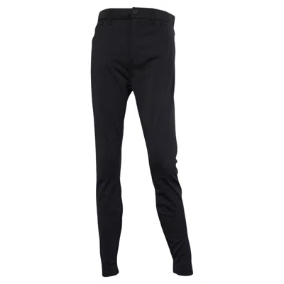Pre-owned Balenciaga Ankle Zip Black Pant Sz 40