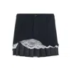 Balenciaga Anthracite Lace Midi Skirt In Gray