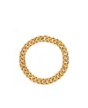 Balenciaga Antique-effect Chain Necklace In Yellow