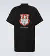 Balenciaga Antwerpen Black Oversize T-shirt In Black
