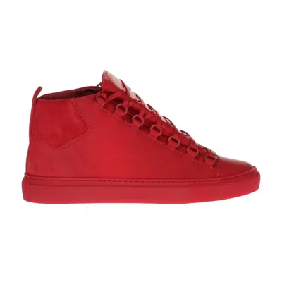 Pre-owned Balenciaga Arena High 'red Suede' | Men's Size 40