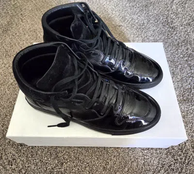 Pre-owned Balenciaga Arena High Top Black Fade Suede Sneakers