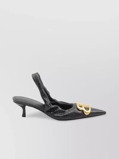 Balenciaga Arena Lambskin Leather Slingback Pumps