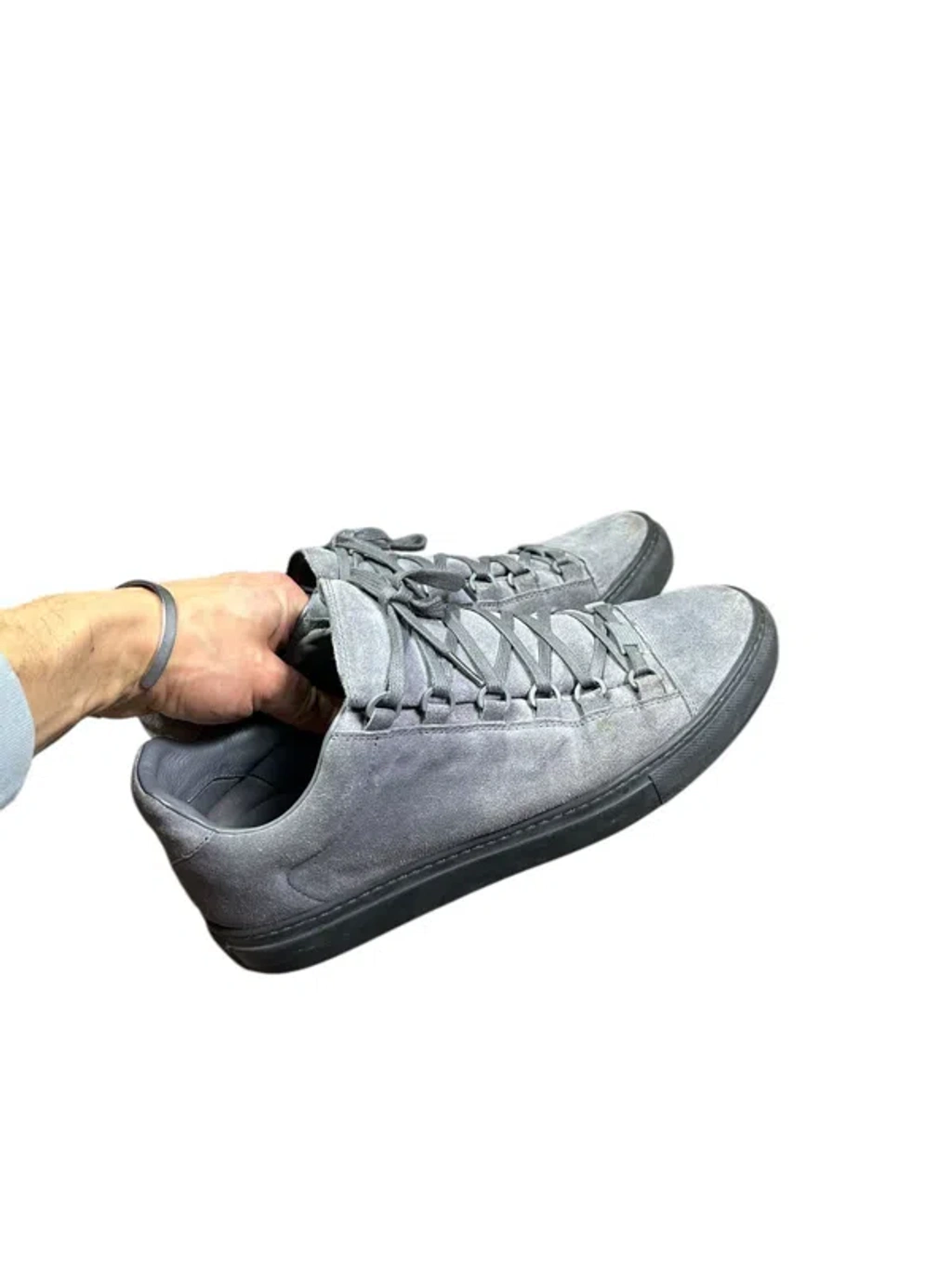 Pre-owned Balenciaga Arena Leather Sneakers Archive 2010 Style