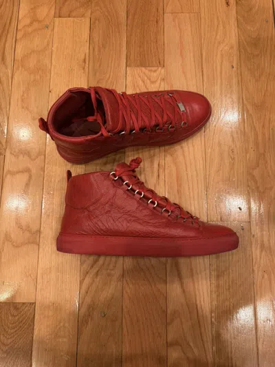 Pre-owned Balenciaga Arena Red Shoes