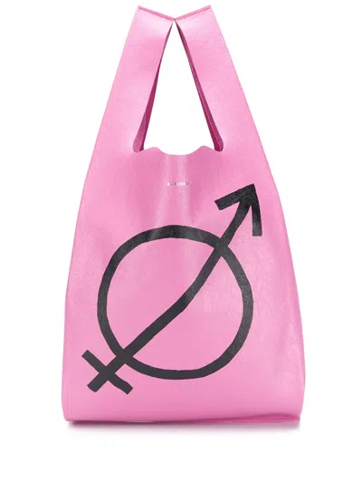 Balenciaga Arena Shopper In Pink