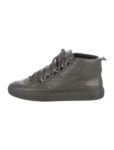 Pre-owned Balenciaga Arena Sneakers In Grey