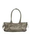 Balenciaga Army Green Le City East-west Shoulder Bag In Green