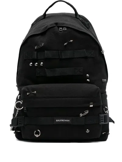 Balenciaga Army Medium Backpack In Black