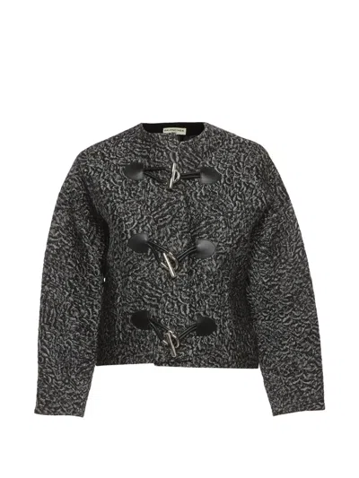 Pre-owned Balenciaga Astrakhan Jacquard Toggle Jacket In Gray