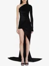 Balenciaga Asymmetric Dress In Black