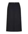 Balenciaga Asymmetric-hem Pencil Skirt In Black