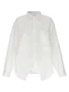 Balenciaga Poplin Shirt In White