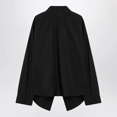 Balenciaga Asymmetrical Black Cotton Shirt