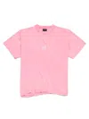 Balenciaga Asymmetrical Bottom Laurel Classic Boxy T-shirt Clothing In Multicolor