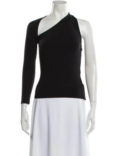 Pre-owned Balenciaga Asymmetrical Long Sleeve Top W/ Tags In Gray
