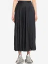 Balenciaga Asymmetrical Midi Skirt In Black