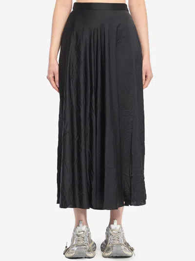 BALENCIAGA ASYMMETRICAL MIDI SKIRT