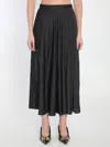Balenciaga Asymmetric Black Skirt With Flowing Silhouette In Black