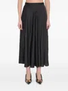Balenciaga Asymmetrical Midi Skirt In Schwarz