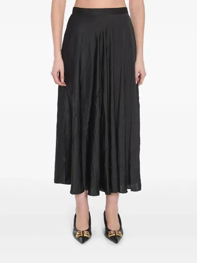 BALENCIAGA ASYMMETRICAL MIDI SKIRT