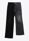 Balenciaga Fifty-fifty Jeans In Black