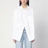 Balenciaga Poplin Shirt In White