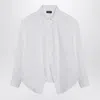 Balenciaga Poplin Shirt In White