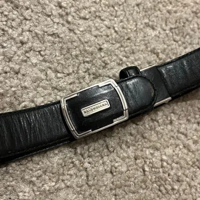 Pre-owned Balenciaga Authentic  Vintage Belt In Black