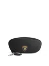 Balenciaga Automobili Lamborghini Clutch With Charms In Black