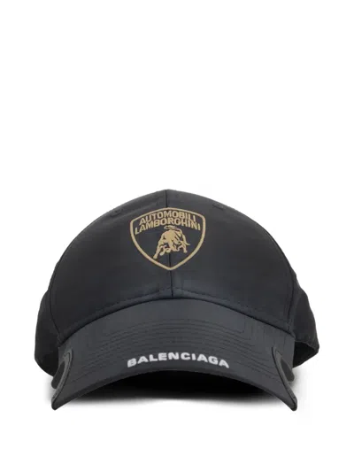 Balenciaga Lamborghini X Baseball Cap In Black