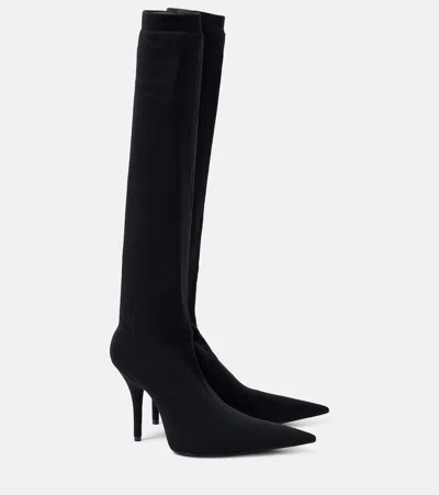 Balenciaga Overknee-stiefel Avenue 110 In Schwarz