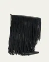 Balenciaga Avenue Fringe Ankle Boots Pointed Toe Pull Tab In Black
