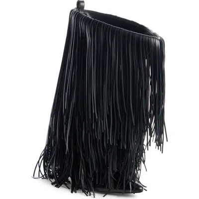 Balenciaga Avenue Fringe Pointed Toe Boot In Black