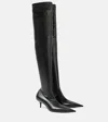 Balenciaga Avenue Over-the-knee Nappa Leather Boots In Black
