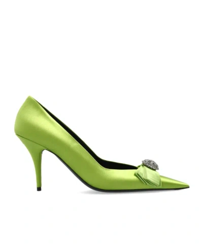 Balenciaga Avenue Pointed-toe High Heels In Green