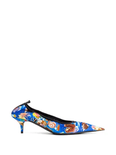 Balenciaga Avenue Scrunchie Sweet Treat Heeled Pumps In Multi